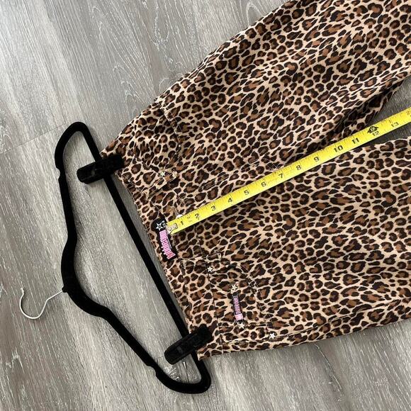 Vintage Y2K Bubblegum USA Leopard Print Flare Pants size 28 - Picture 6 of 7